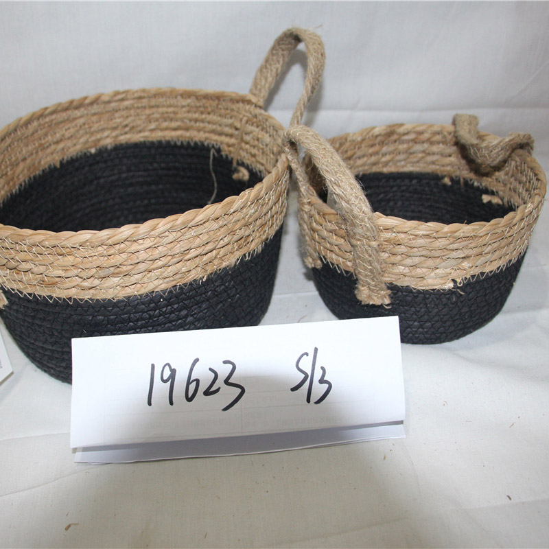 Đồ gia dụng orgazinal túi dây rút rơm tự nhiên