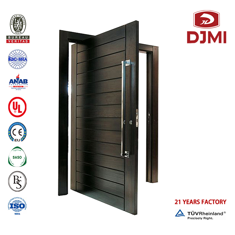 Nhà máy Trung Quốc Heshan Doors Pháp Teakwood Wooden Double Entrance Door cao chất lượng Phật Sơn Pháp Solid Wood Pizzal Doors gỗ, cửa vào cửa sổ rẻ tiền Villa thép Kế bên ngoài Wood Main Entry Door Thiết kế