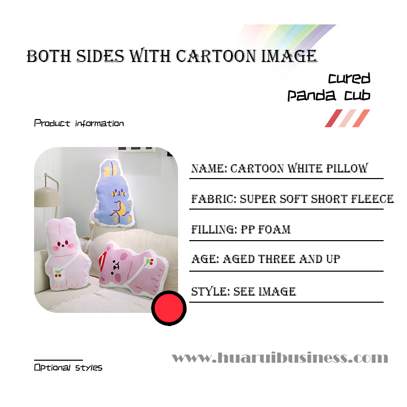 gối \/ đệm trắng hoạt hình