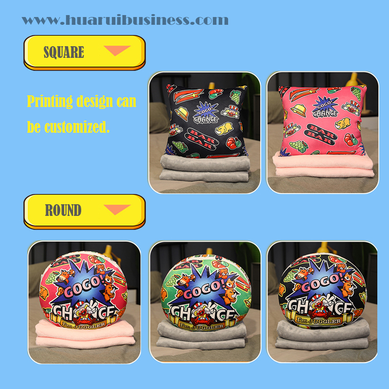 Trò chơi in chìa khóa quần lót siêu mềm gối/ ghế quảng cáo có thể là đỉnh cao,được lấp bằng vải 3D,có chăn len san hô,có túi bên để cầm và bàn tay ấm