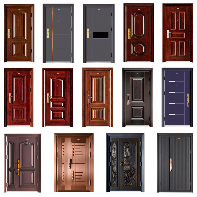 New King Doors China Luxury Security Steel Trước cửa in Thiết kế Nóng bán cửa an ninh Thổ Nhĩ Kỳ Indian Main Designes Flush Door Tự động Thiết kế Thiết kế Thiết kế mới nhất sản xuất ở China Hollow Metal Doors Exe...