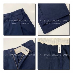 Quần phụ nữ nới lỏng, được may cho phù hợp cho bất kỳ dịp nào, vải lanh tự do thoải mái nhất 11686 Kiểu dáng và quần lót nới lỏng