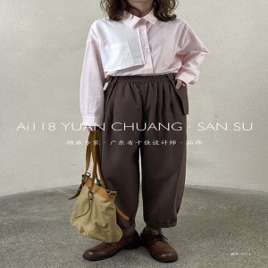 Quần nữ rộng rãi được thiết kế riêng để phù hợp cho mọi dịp, thoải mái nhất cho phong cách giản dị bằng vải lanh cotton tùy chỉnh 11713 Quần ống rộng và phong cách