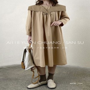 Thiết kế rộng rãi vừa vặn Phong cách tối giản Phong cách giản dị Màu đồng nhất Màu in cotton và vải lanh oversized tùy chỉnh 19595 Áo sơ mi