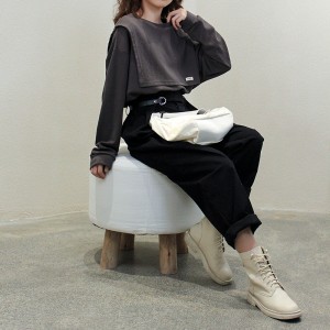 Thiết kế phù hợp Tìm kim cương Tự động kiểu áo bó tay kiểu áo giáp màu đặc và vải lanh lớn hơn