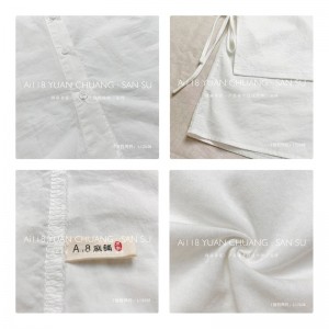 Thiết kế phù hợp Minimalst Round Coller style cổ áo áo áo áo kiểu cọ màu đặc tự động và vải lanh cường hóa trang 12638 sai đề 160; hai phần vết Sweathshirts