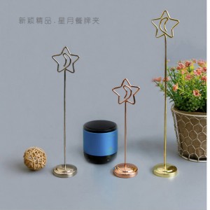 TMJ PP-5450 Hàng sáng tạo tuyệt đỉnh cao của đỉnh cao Clip nền thép không rỉ Mời thẻ bàn tính giá dĩa giá trị hàng đầu