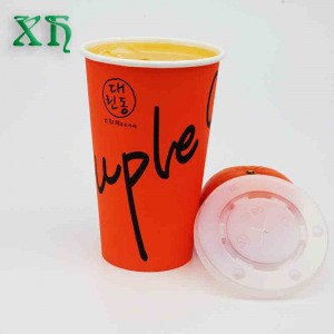 Cốc uống lạnh dùng một lần 22oz có nắp đậy