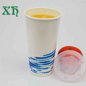 22oz đôi PE chống nước có thể tái chế cốc nước lạnh bán buôn