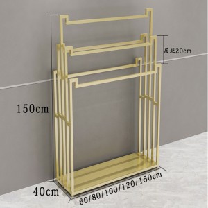 TMJ PP-564 Nhà sản xuất Trung Quốc bán buôn giá treo quần áo vàng hồng thiết kế tùy chỉnh