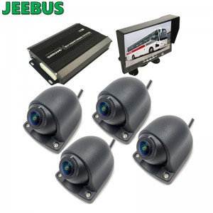 4Way Revser Giám sát Hệ thống camera xe 360 ​​độ 3D All Round Bird View với HD DVR