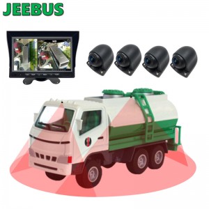 Supper HD 3D Car 360 độ Hệ thống giám sát chế độ xem chim xung quanh Camera 4 * 180 độ cho xe tải Hỗ trợ an ninh