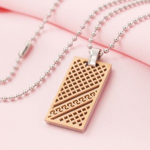 Bán buôn thép không gỉ hai tông màu mặt dây chuyền thẻ cho chó