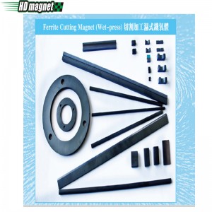 Nam châm cắt Ferrite (ép ướt)