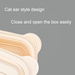 Vỏ hộp đựng thức ăn nhanh, hình chữ nhật lấy hộp đựng thức ăn