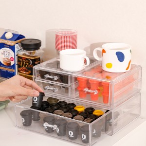 TMJ PP-546 ODM Bàn Bàn cào trên cùng nét acrylic nesprso so, vỏ buồng chứa cà phê