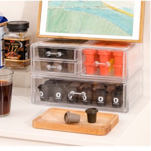 TMJ PP-546 ODM Bàn Bàn cào trên cùng nét acrylic nesprso so, vỏ buồng chứa cà phê