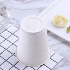 Cốc phân hủy thân thiện với môi trường Văn phòng tinh bột ngô PLA đã sử dụng cốc phân hủy sinh học dùng một lần