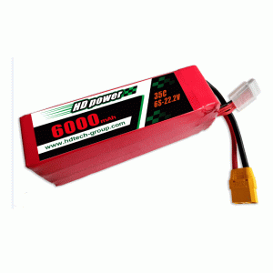 Pin lipo HDPOWER 6000mAh 35C 6S 22.2V
