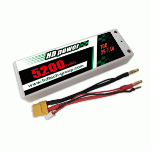 Pin LiPO HD 5200mAh 70C 2S 7.4V