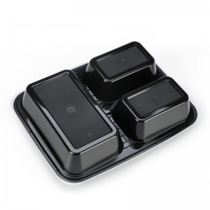 Hộp đựng thực phẩm bằng nhựa PP tròn dùng một lần Hộp đựng bằng nhựa lưu trữ Bao bì Hộp đựng đồ ăn trưa có nắp