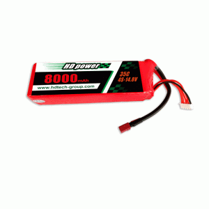 HD POWER 8000mAh 4S 35C 14.8V cho UAV