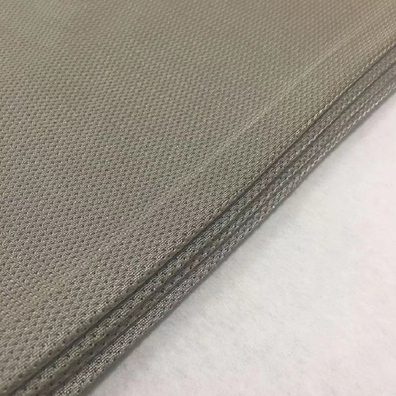 Mạ bạc vải lưới sợi bạc vải lưới vải bạc dẫn điện vải chống bức xạ