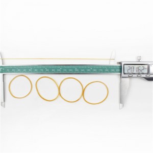 Nhà máy sản xuất dây cao su trong suốt màu vàng có độ đàn hồi cao chống lão hóa bán buôn vòng cao su có thể tùy chỉnh