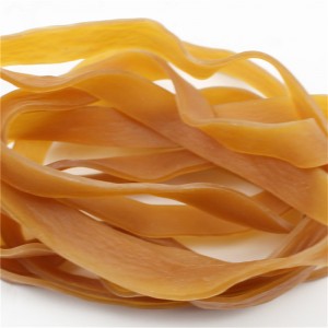 Các nhà sản xuất tùy chỉnh dây cao su kéo dài và mở rộng màu vàng trong suốt độ đàn hồi cao không dễ bị đứt dây cao su quá khổ