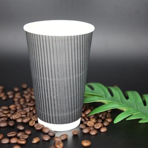 Ripple Wall Paper Cup đôi ly cà phê giấy dán tường bán buôn