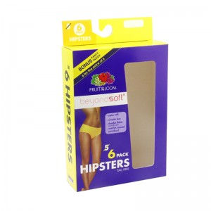 Quần áo đồ lót Hộp đựng đồ lót, hộp thẻ cửa sổ.