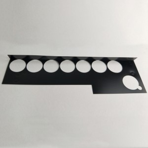 203 * 109 * 0,25mm tấm cáchnhiệt PC màu đen, chịunhiệt độ và dễ uốn cong tấm cáchnhiệt