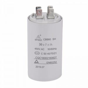 CBB60 tụ điện 30uf 450v sh cho điều hòa không khí