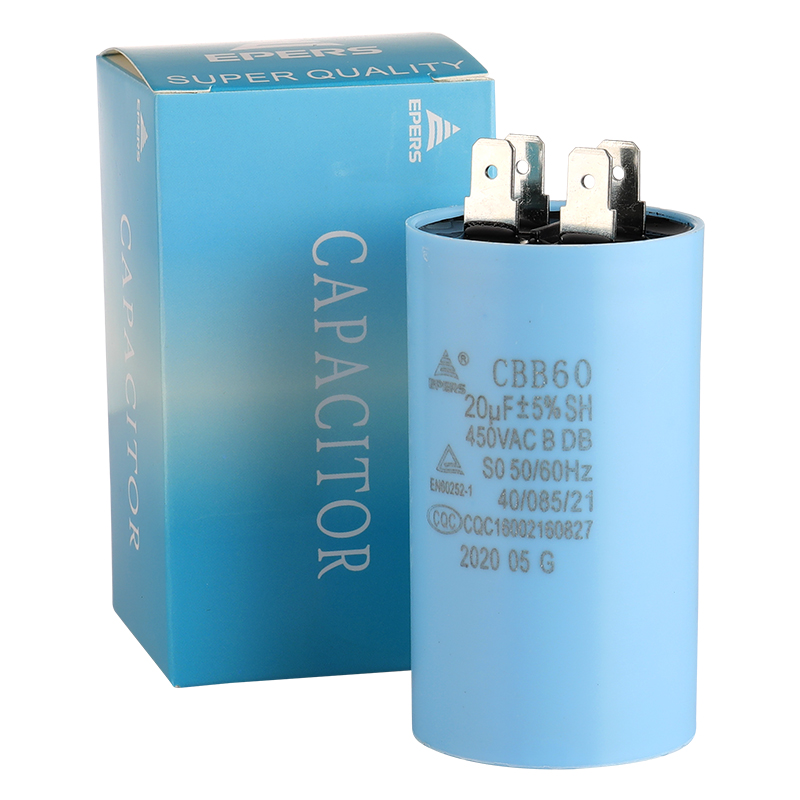 CBB60 Tụ 450V 20UF 40/85/21 B CQC cho điều hòa và tủ lạnh