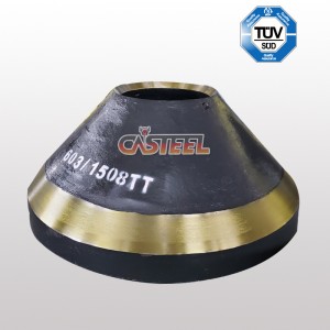 TEEREX PEGSO TC1000, TC1150, TC1300 CONE CRUSHER lõm&Mantle MN22CR2