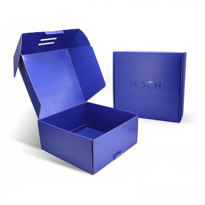 Mẫu miễn phí tùy chỉnh logo màu hồng mỹ phẩm hộp thư vận chuyển