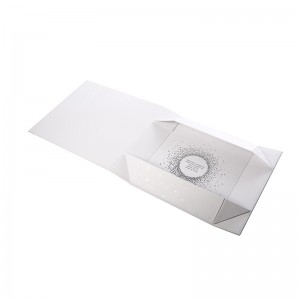 Cánhân Flap Folding Luxury Custom White Kraft Giấy Cardboard Keepake Hộp quà tặng từ tính