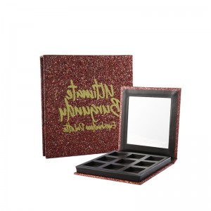 Bán buôn sáng tạo vẻ đẹp lấp lánh màu hồng tùy chỉnh bảng trang điểmnhãn hiệu riêng Makup Eyeshadow Palette