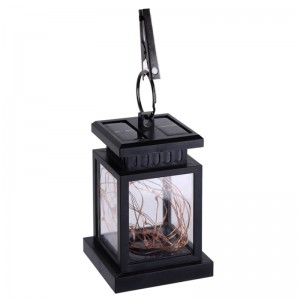 Đèn lồngnăng lượng mặt trời Twinkle LED Nếnnăng lượng mặt trời chiếu sángngoài trời Vườn đồng vàng ánh sáng sân ô treo