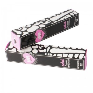 In lông minghệ thuật màu đen và hồng