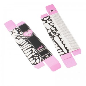 In lông minghệ thuật màu đen và hồng