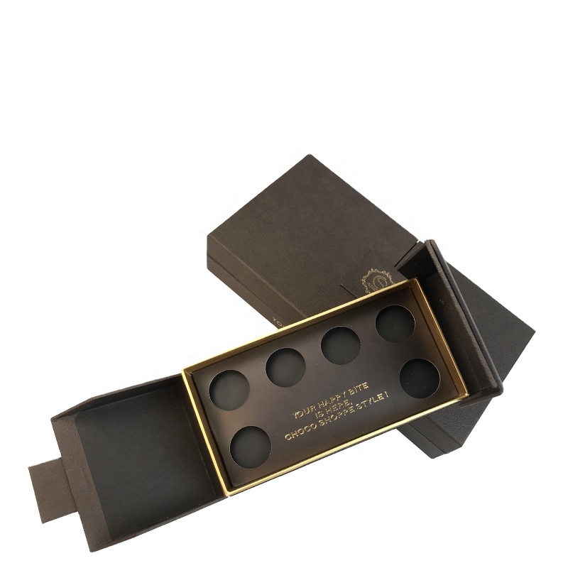 Bán buôn tùy chỉnh Luxury Black Chocolate Bar Box Bao bì cho hộp quà tặng