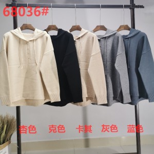 Áo hoodie đan đơn giản và đơn giản và đơn giản 68036#
