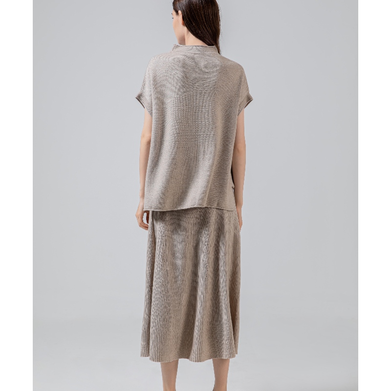 Thời trang giản dị Váy đan ô dù gồm hai mảnh 69023#