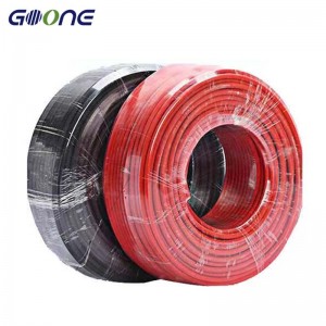 6MM2 Cáp kếtnối PV pin mặt trời màu đỏ và đen qulity cao và màu đen cho bảng điều khiểnnăng lượng mặt trời TUV phê duyệt