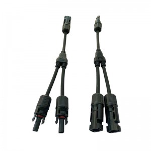 Đầunối quang điệnnăng lượng mặt trời Y Loại 2 Chinhánh Một đến hai Đầunối cápnăng lượng mặt trờinam vànữ không thấmnước