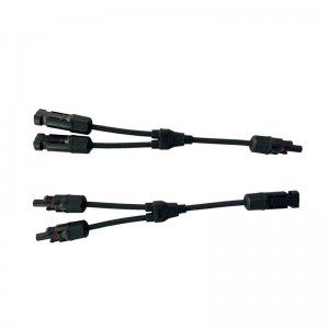 Đầunối quang điệnnăng lượng mặt trời Y Loại 2 Chinhánh Một đến hai Đầunối cápnăng lượng mặt trờinam vànữ không thấmnước