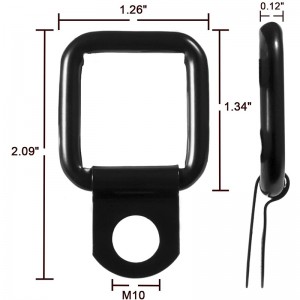 Hardtop Remote Fiftal Fastener Thumb Thumbs và Nuts Tie Down D-Rings Neo Thay thế chonăm 1995-2017 JK YJ TJ JKU Thể thao Sahara Freedom Rubicon X&Không giới hạn