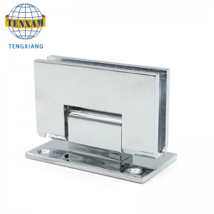 Cao cấp chính xác đúc hợp kim kẽm dày 304 vát phòng tắm 90 độ kính bản lề clip