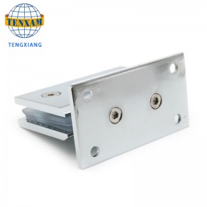 Cao cấp chính xác đúc hợp kim kẽm dày 304 vát phòng tắm 90 độ kính bản lề clip